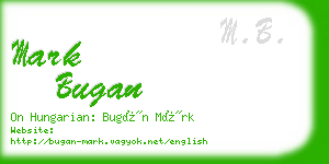 mark bugan business card